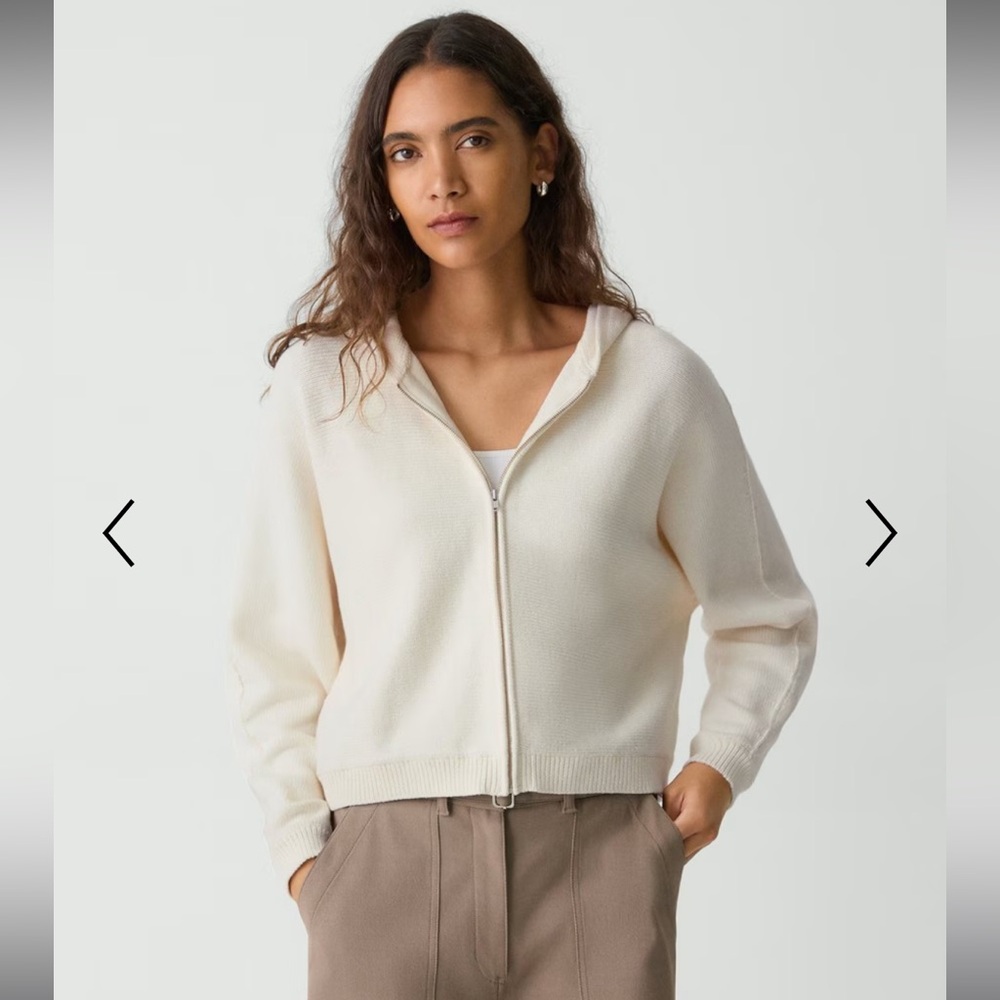 Theory Zip-Up Hoodie in Rounded Cotton